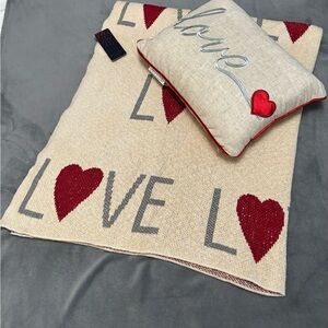 Rachel Love Themed Throw Blanket and Pillow Set